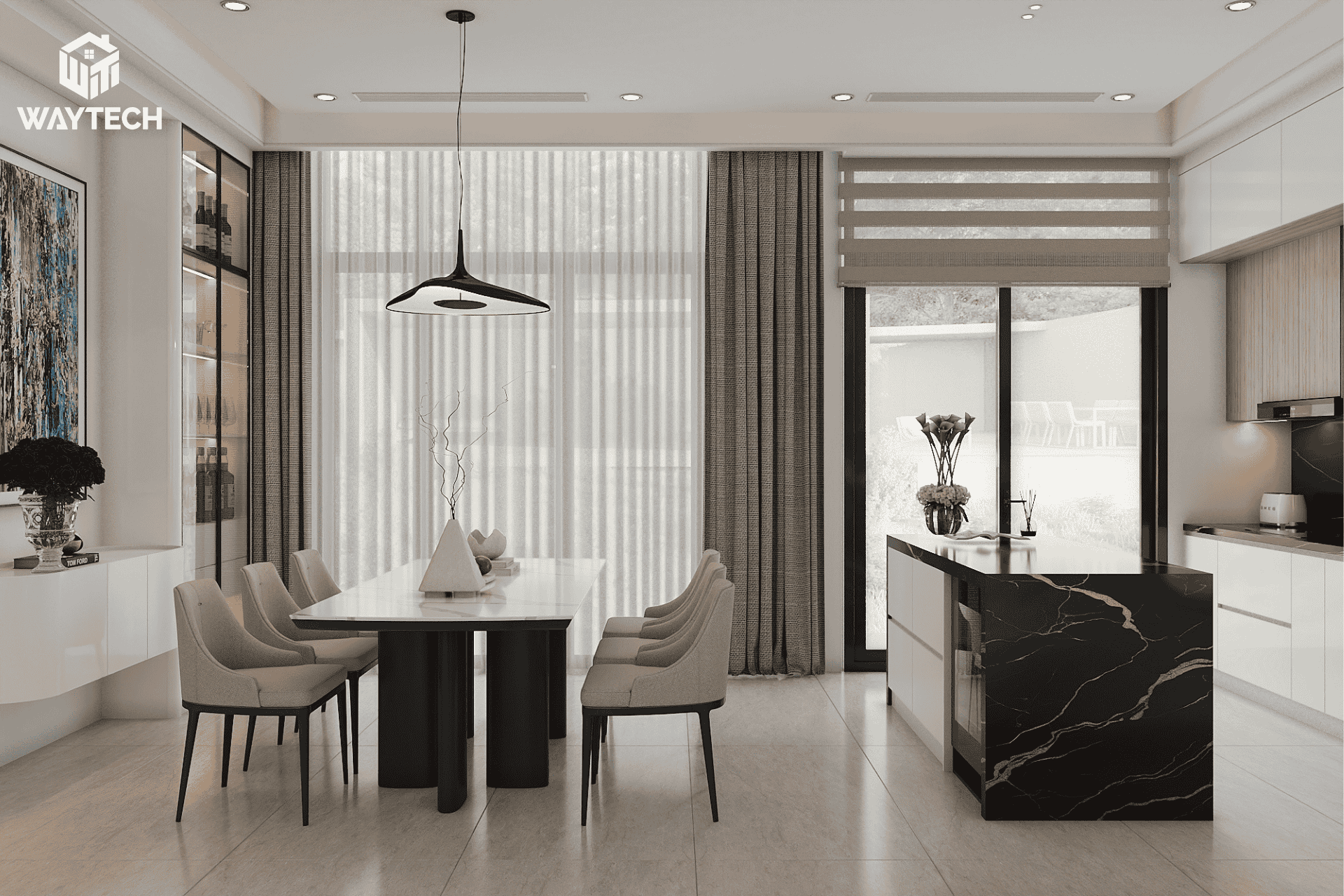 bếp ăn khu nghỉ dưỡng